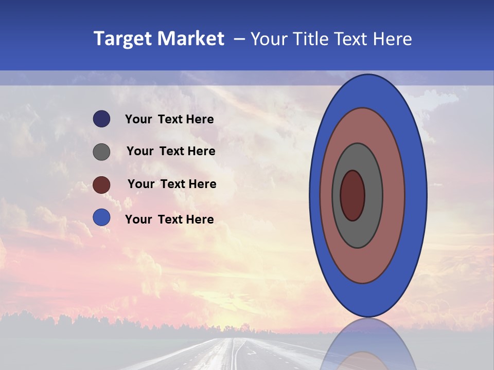 Asphalt Angle Nobody PowerPoint Template