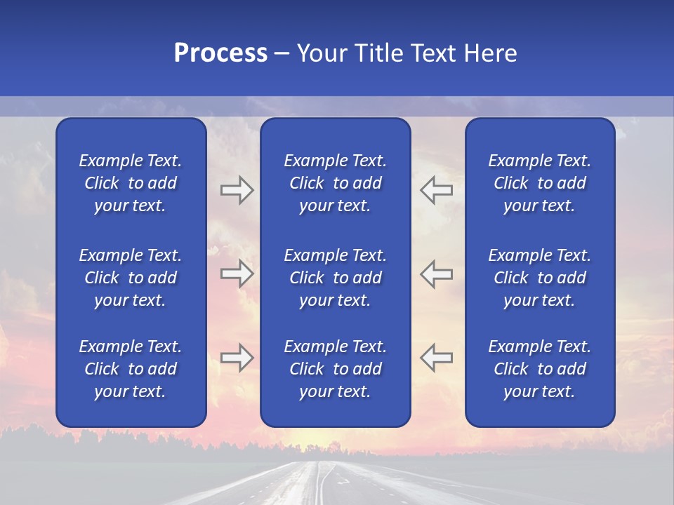 Asphalt Angle Nobody PowerPoint Template