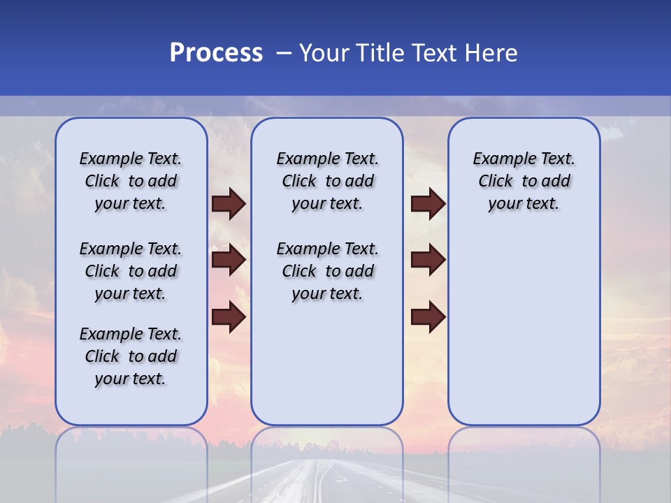 Asphalt Angle Nobody PowerPoint Template
