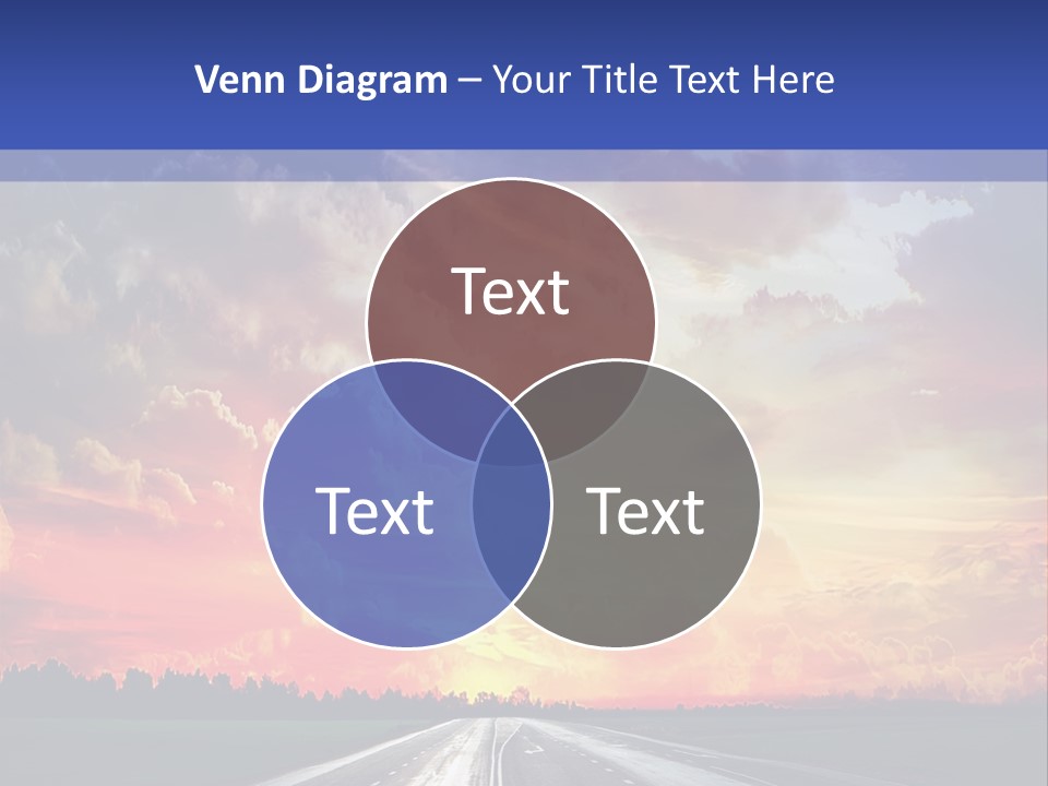 Asphalt Angle Nobody PowerPoint Template