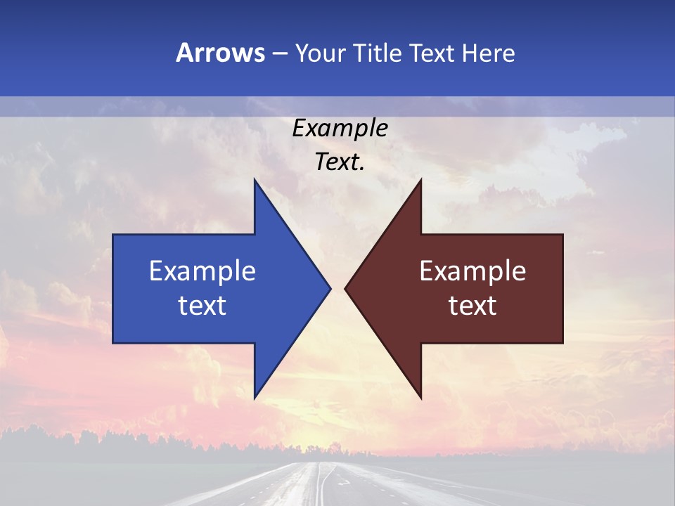 Asphalt Angle Nobody PowerPoint Template