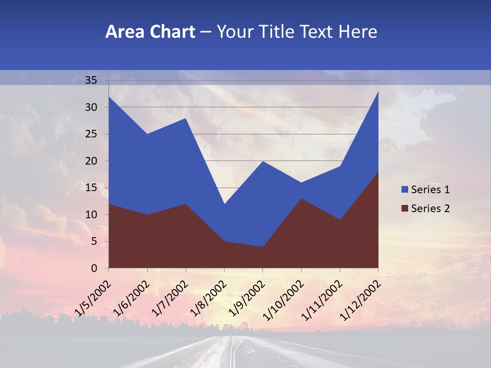 Asphalt Angle Nobody PowerPoint Template