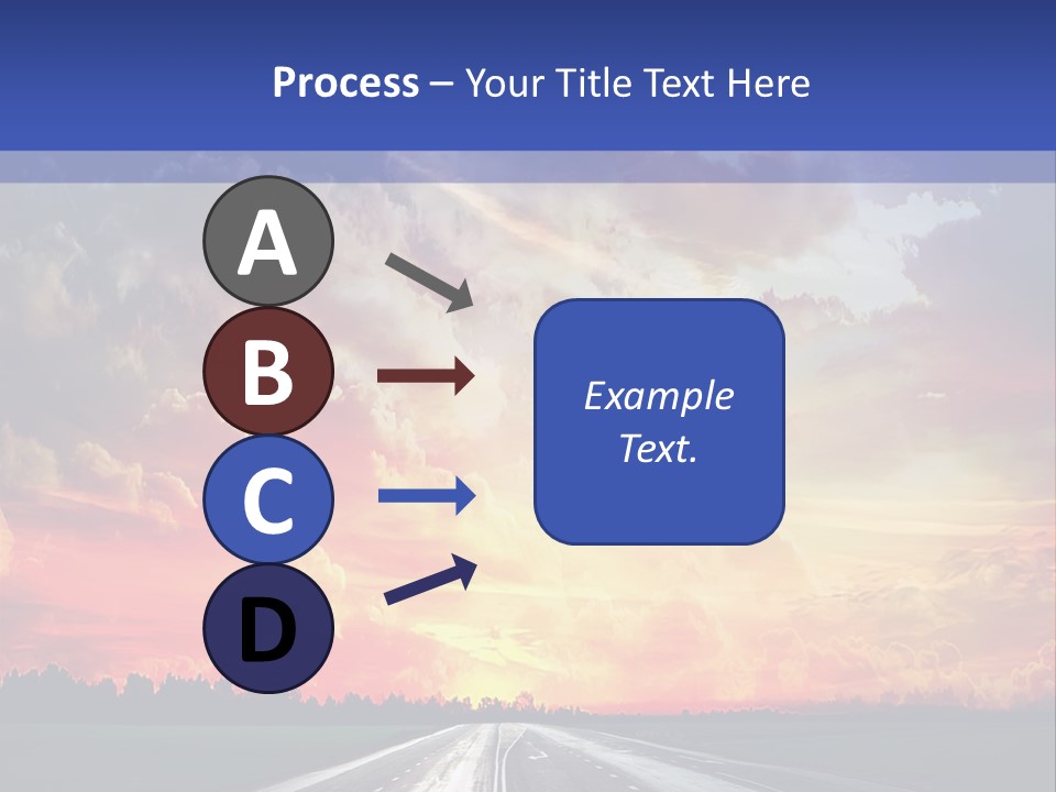 Asphalt Angle Nobody PowerPoint Template