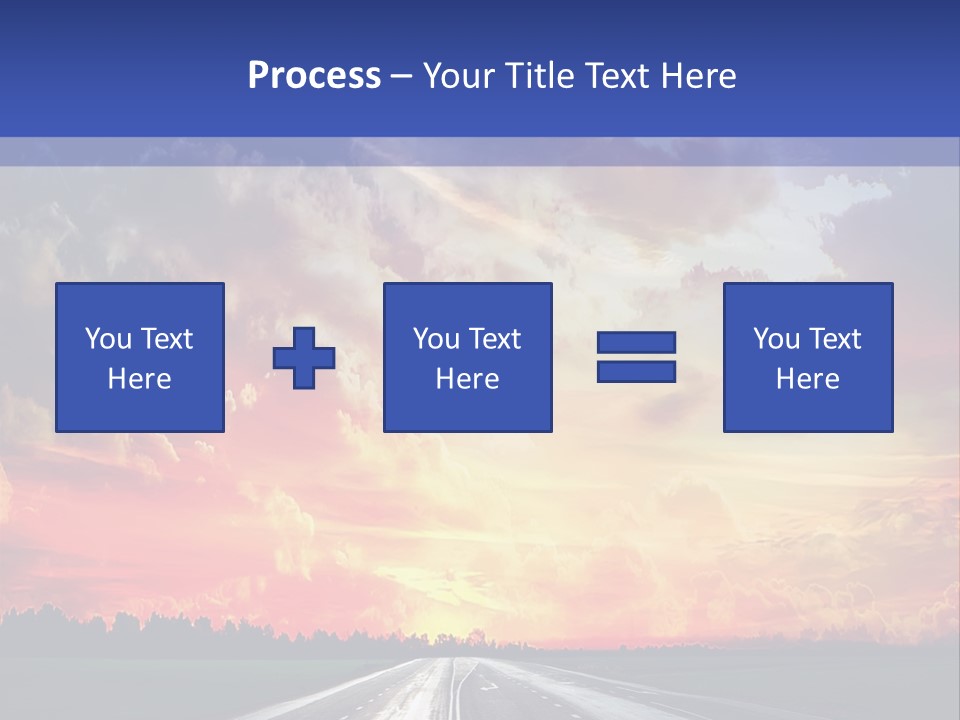 Asphalt Angle Nobody PowerPoint Template