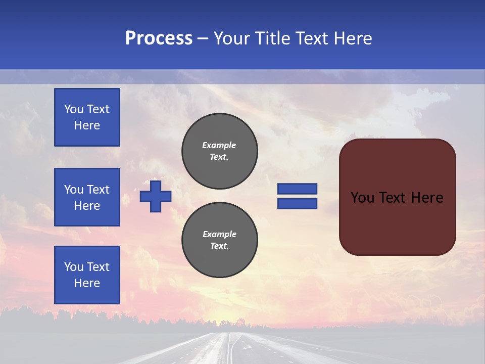 Asphalt Angle Nobody PowerPoint Template