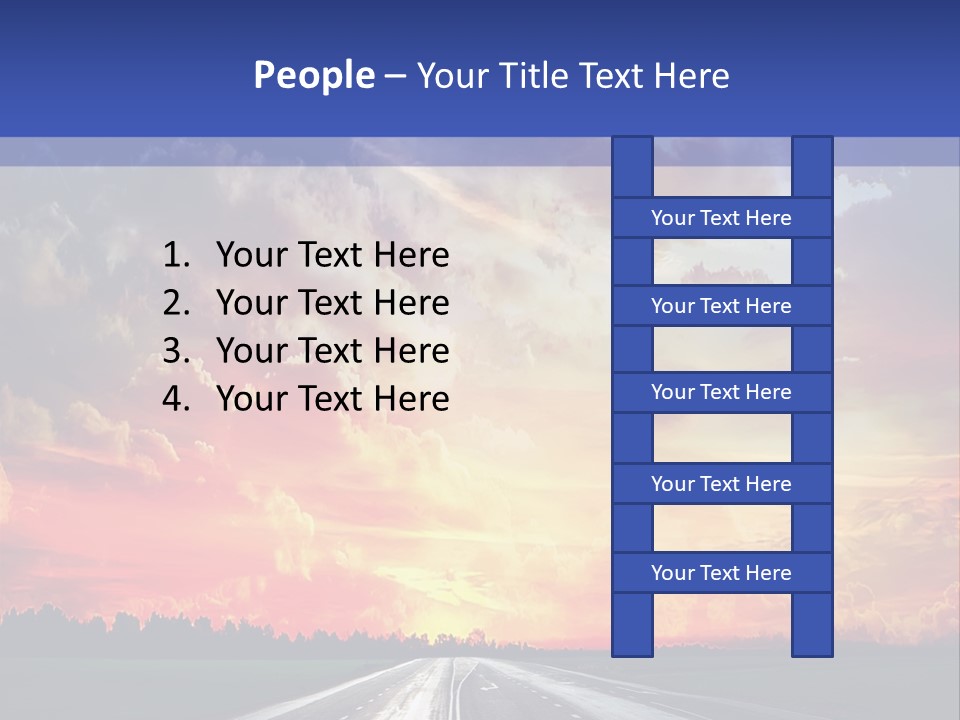 Asphalt Angle Nobody PowerPoint Template