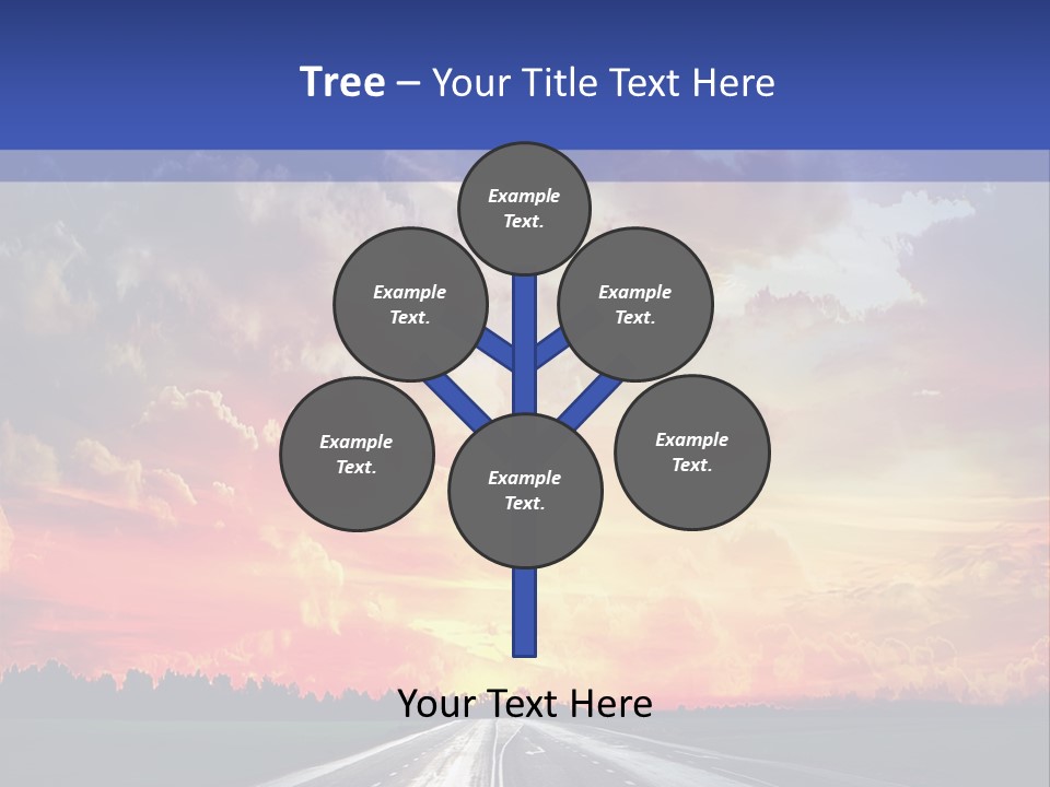 Asphalt Angle Nobody PowerPoint Template