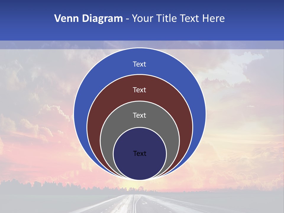 Asphalt Angle Nobody PowerPoint Template