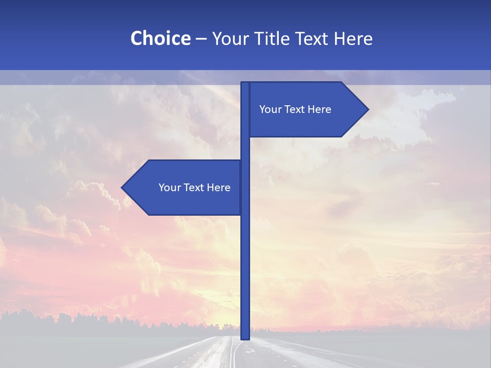 Asphalt Angle Nobody PowerPoint Template
