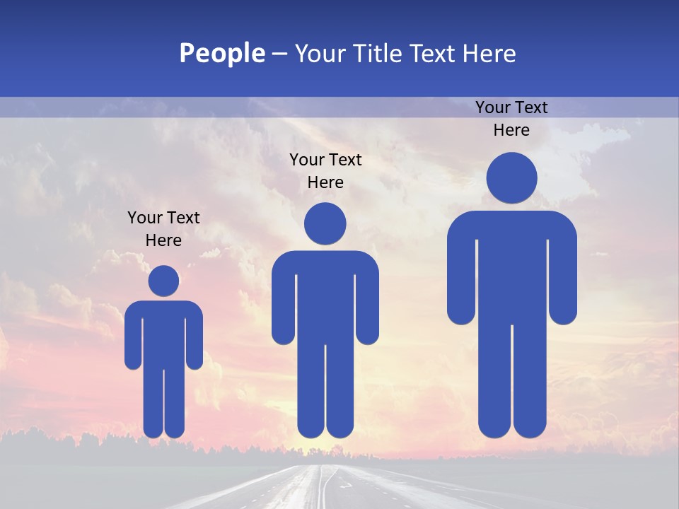 Asphalt Angle Nobody PowerPoint Template