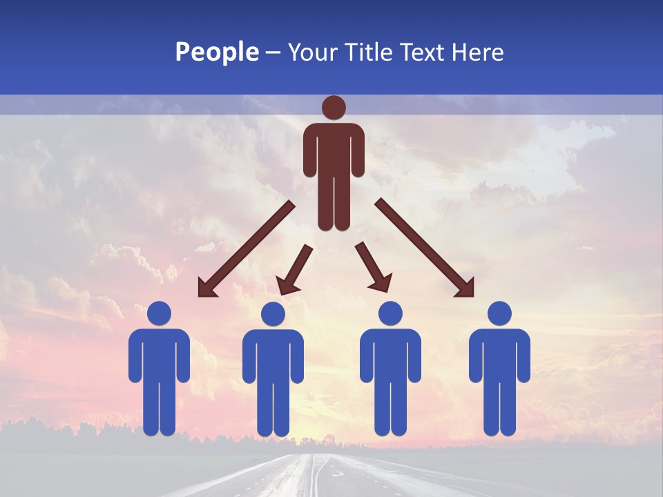 Asphalt Angle Nobody PowerPoint Template