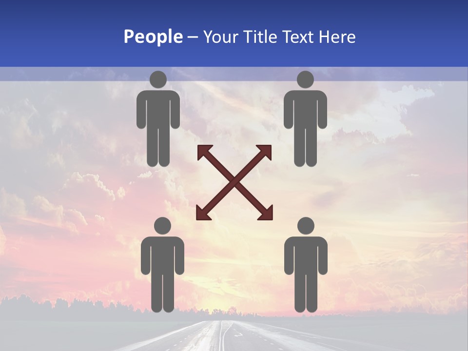 Asphalt Angle Nobody PowerPoint Template