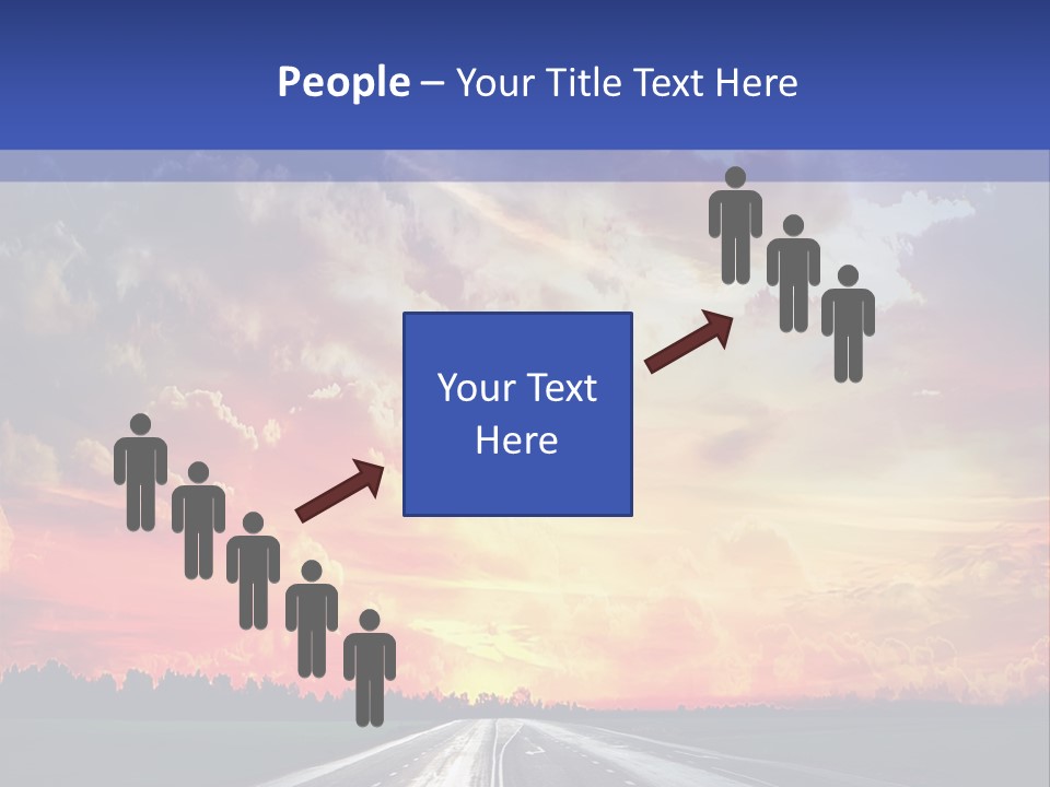 Asphalt Angle Nobody PowerPoint Template