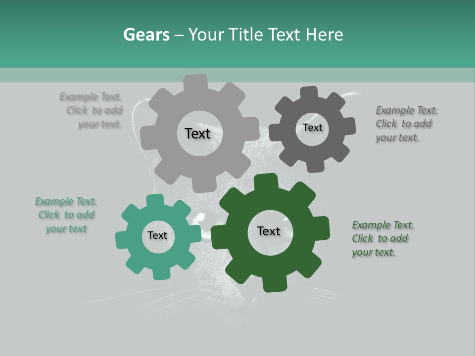 Background Adorable Face PowerPoint Template