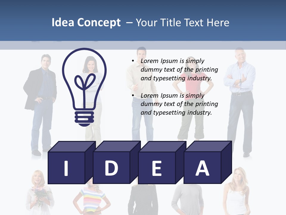 Person Men Women PowerPoint Template