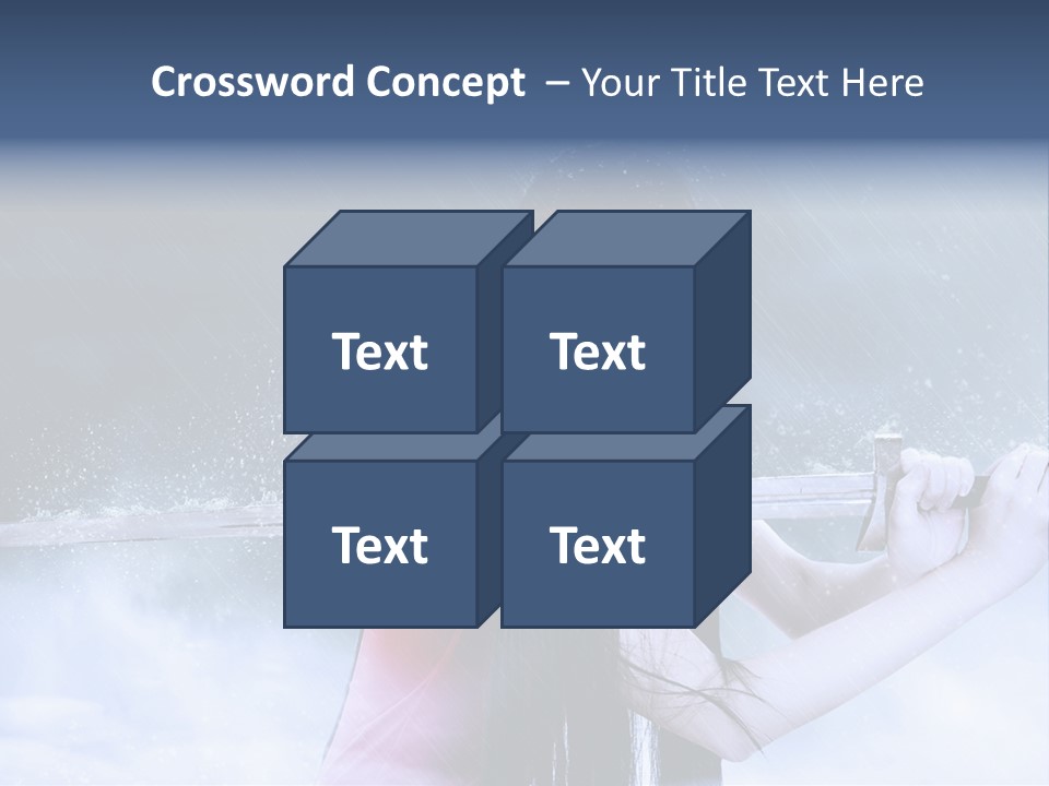 Beauty Person Weapon PowerPoint Template