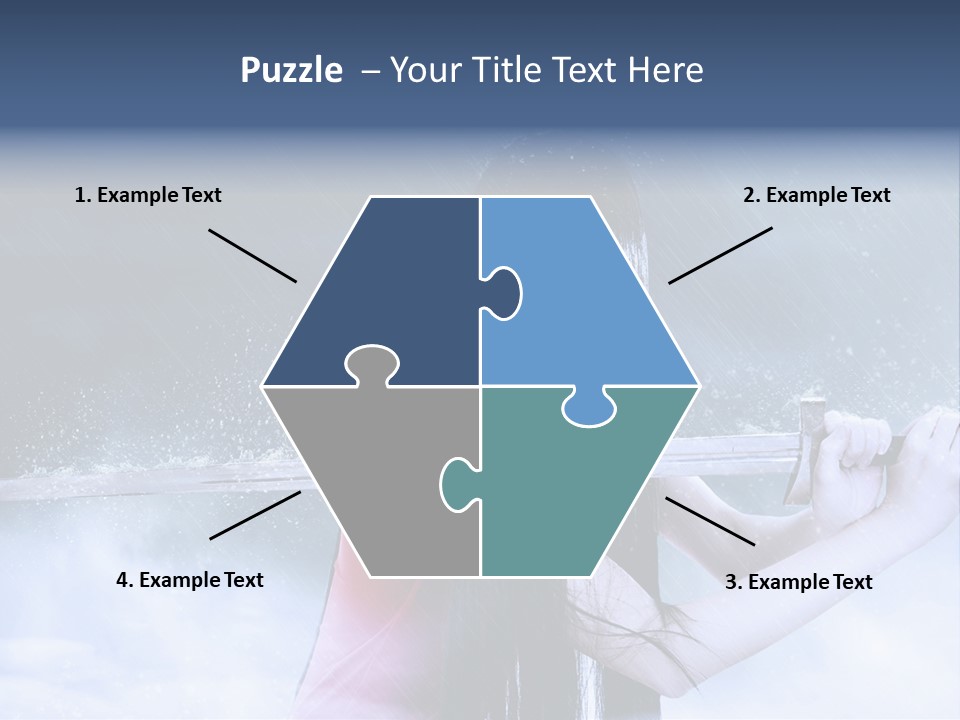 Beauty Person Weapon PowerPoint Template