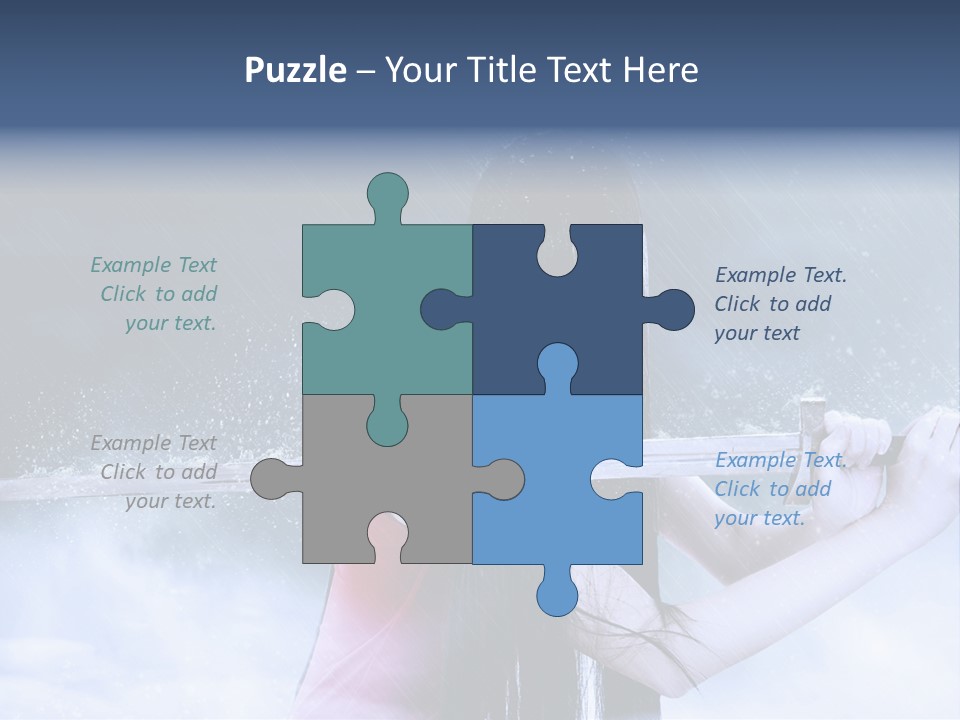 Beauty Person Weapon PowerPoint Template