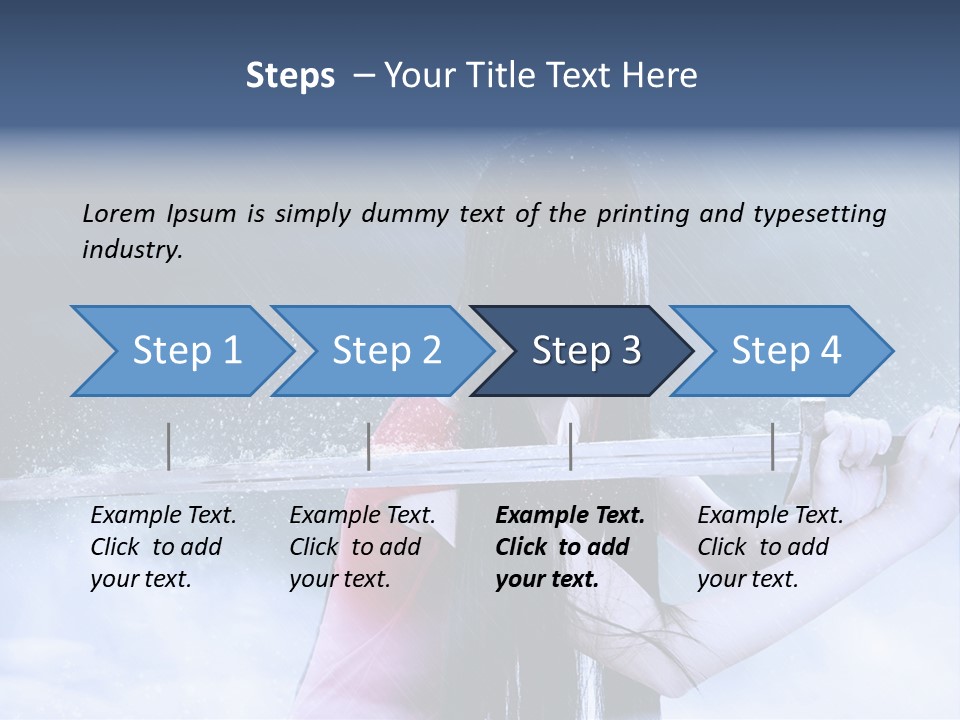 Beauty Person Weapon PowerPoint Template