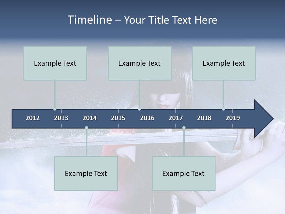 Beauty Person Weapon PowerPoint Template