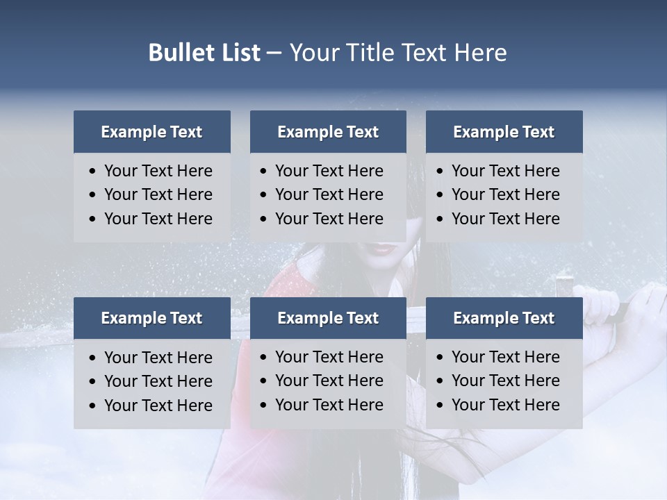 Beauty Person Weapon PowerPoint Template