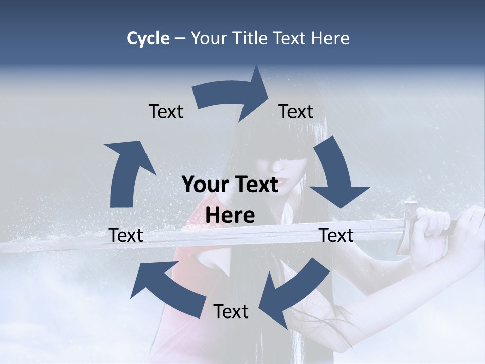 Beauty Person Weapon PowerPoint Template