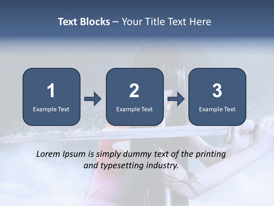 Beauty Person Weapon PowerPoint Template