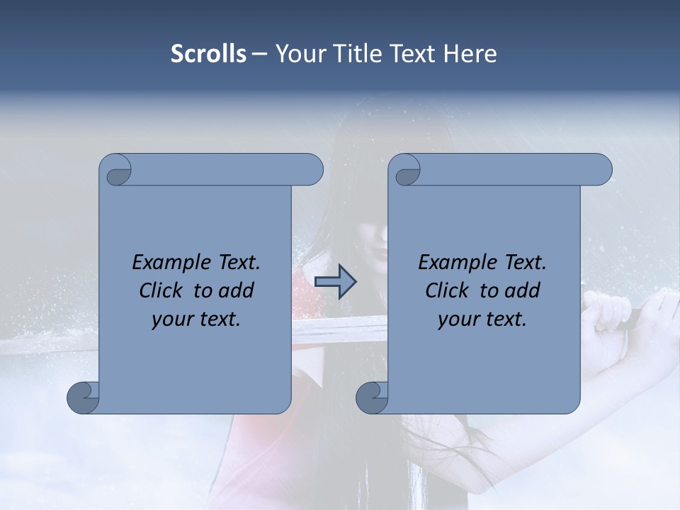 Beauty Person Weapon PowerPoint Template