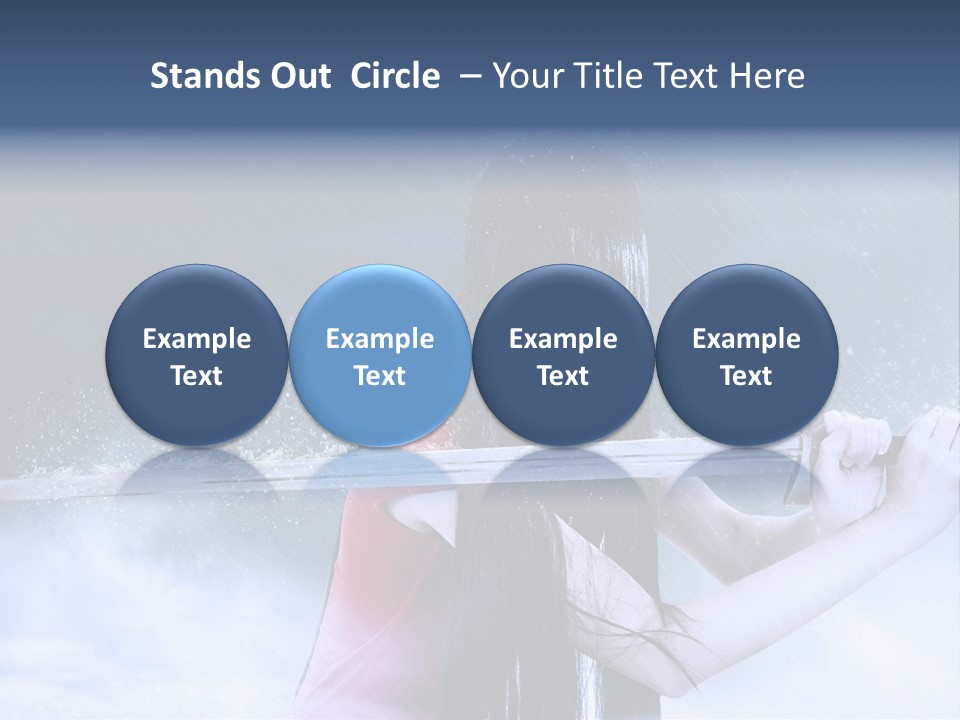 Beauty Person Weapon PowerPoint Template