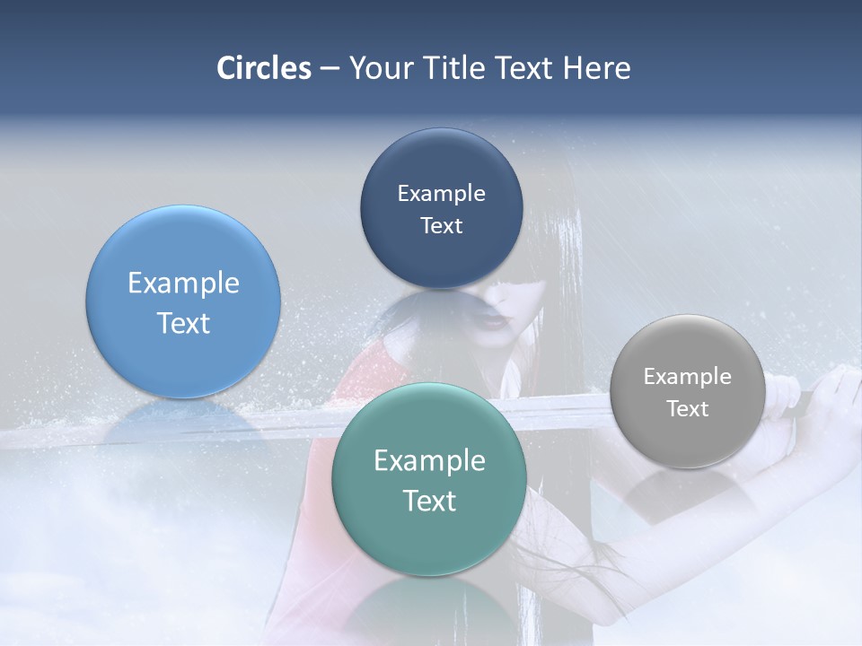 Beauty Person Weapon PowerPoint Template