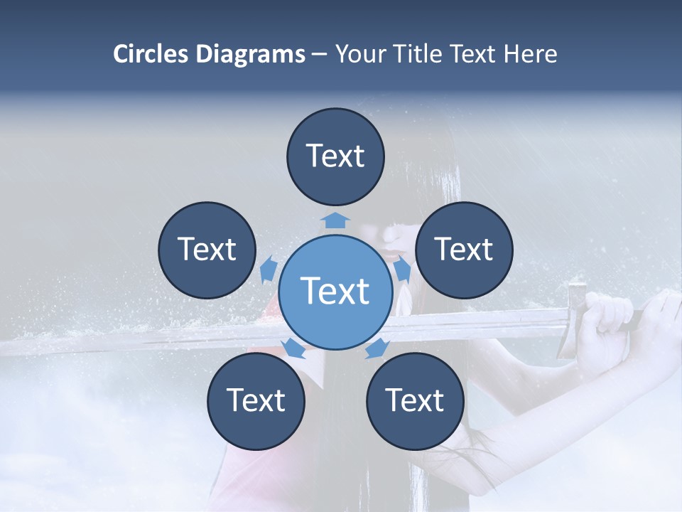 Beauty Person Weapon PowerPoint Template