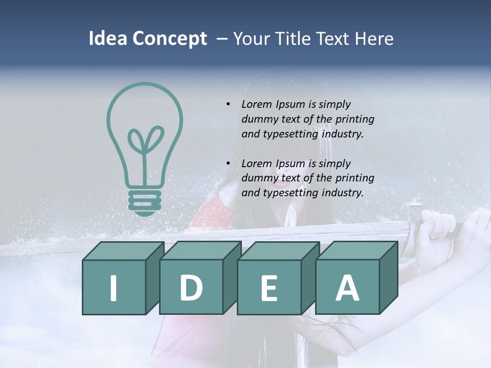 Beauty Person Weapon PowerPoint Template