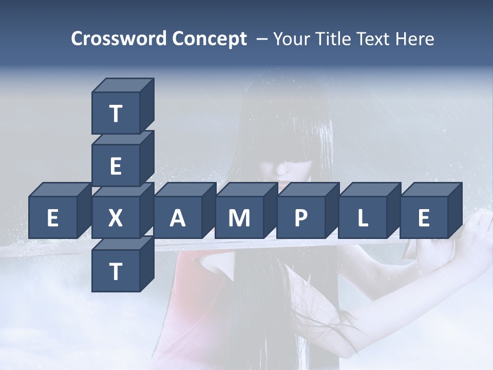 Beauty Person Weapon PowerPoint Template