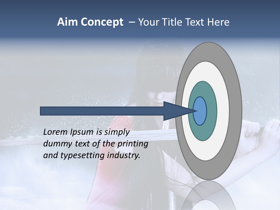 Beauty Person Weapon PowerPoint Template