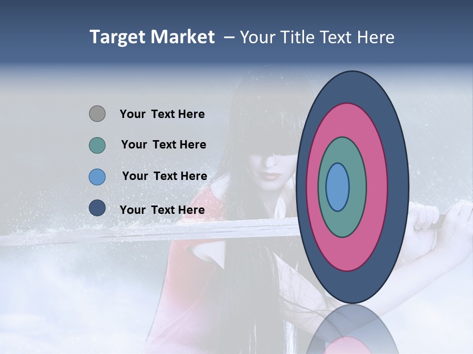 Beauty Person Weapon PowerPoint Template