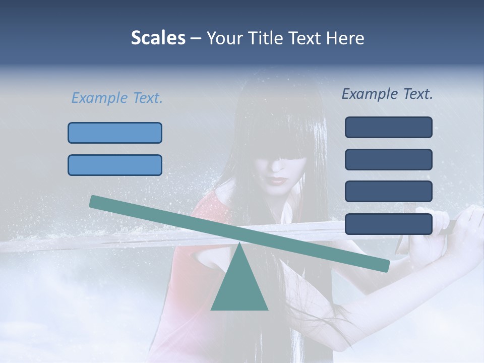 Beauty Person Weapon PowerPoint Template
