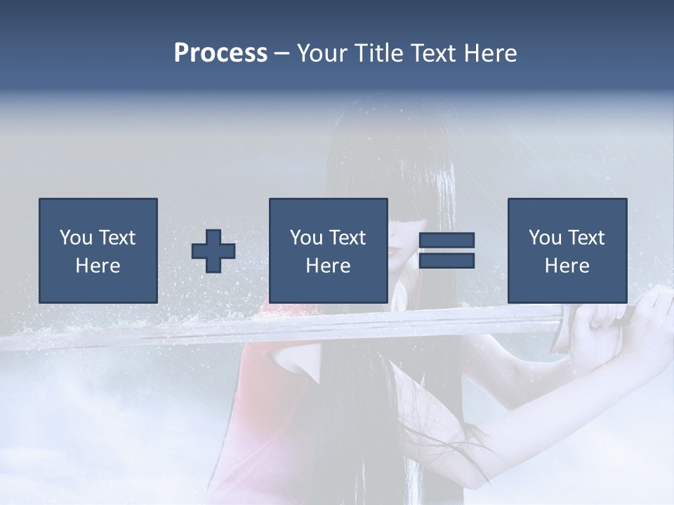 Beauty Person Weapon PowerPoint Template