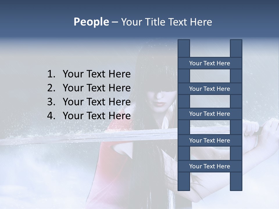 Beauty Person Weapon PowerPoint Template