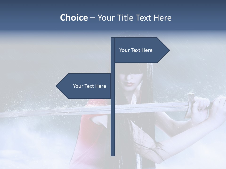 Beauty Person Weapon PowerPoint Template