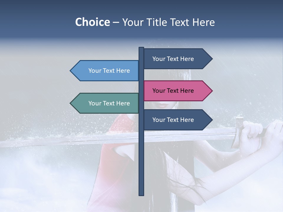 Beauty Person Weapon PowerPoint Template