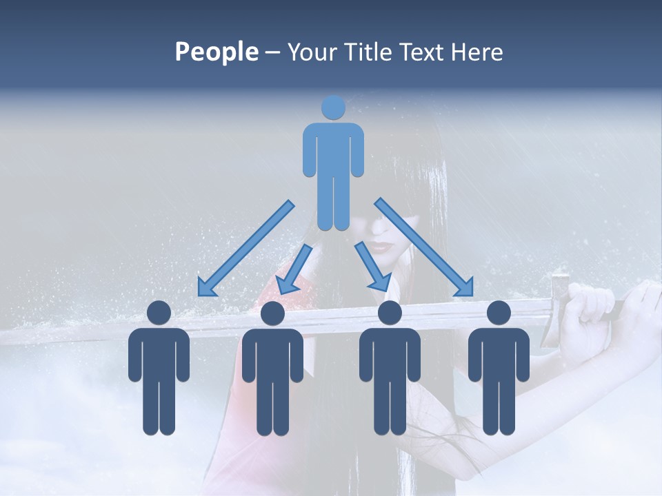 Beauty Person Weapon PowerPoint Template