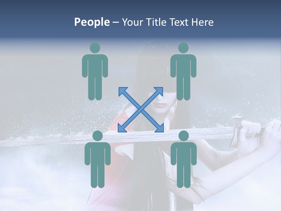 Beauty Person Weapon PowerPoint Template