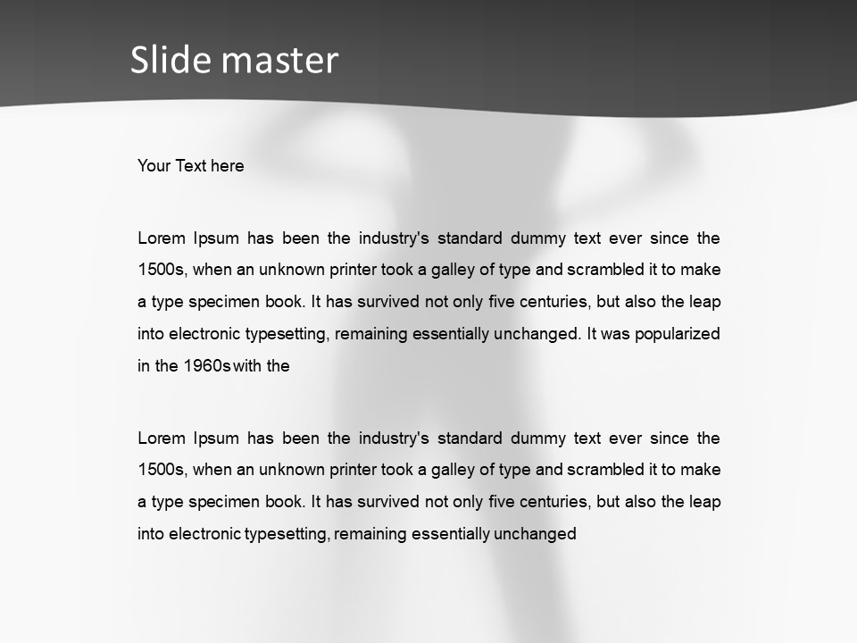 Nude Sexy Cloudy PowerPoint Template