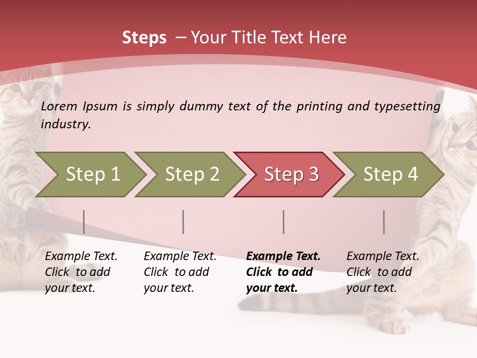 Text Funny Cat PowerPoint Template