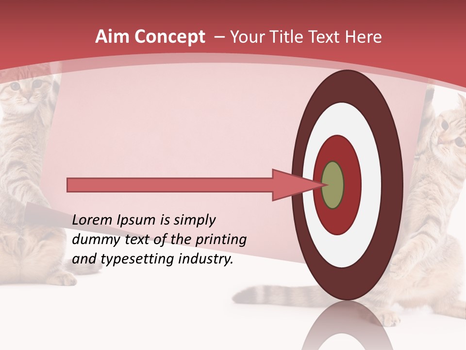 Text Funny Cat PowerPoint Template