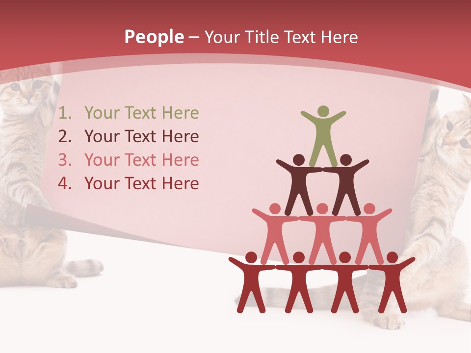 Text Funny Cat PowerPoint Template