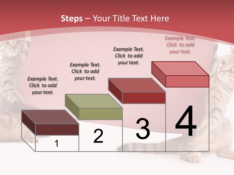 Text Funny Cat PowerPoint Template