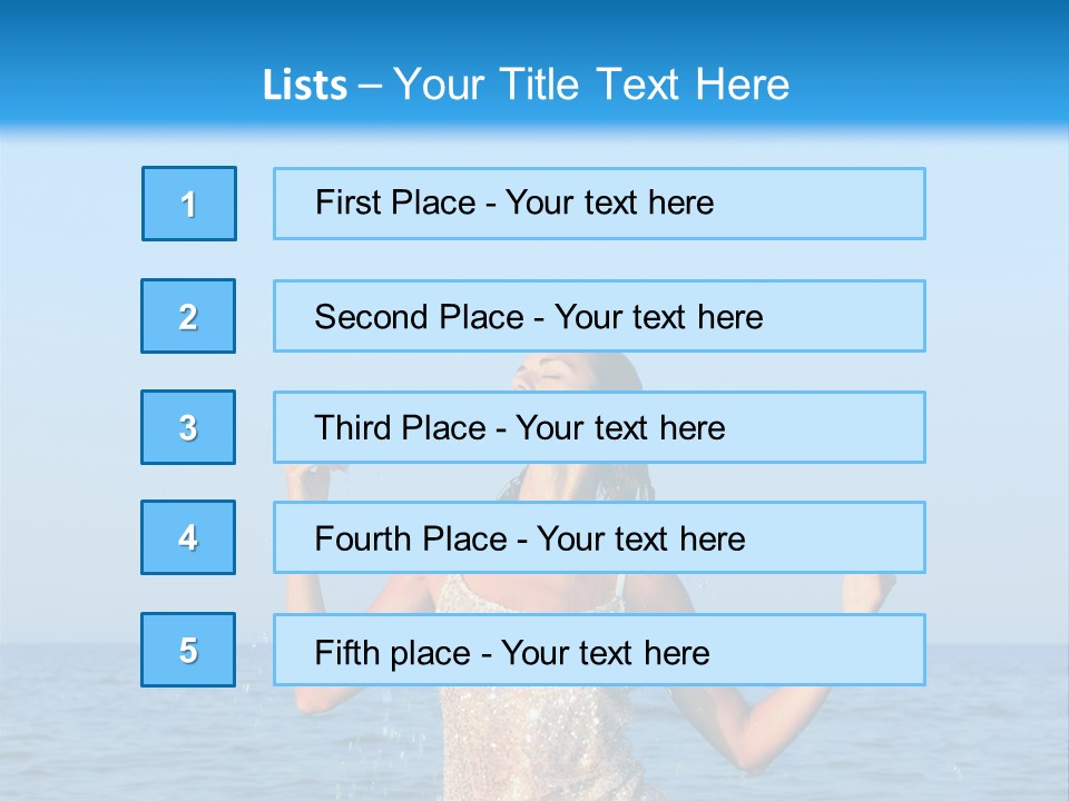 Travel Summer Ocean PowerPoint Template