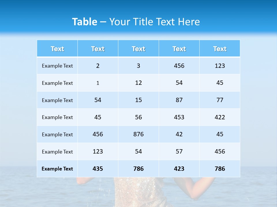 Travel Summer Ocean PowerPoint Template