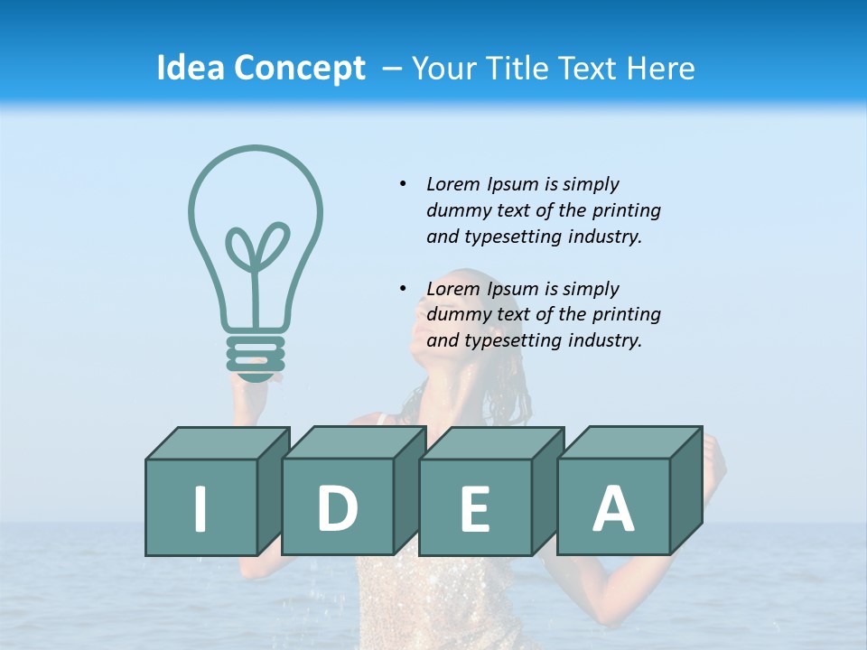 Travel Summer Ocean PowerPoint Template